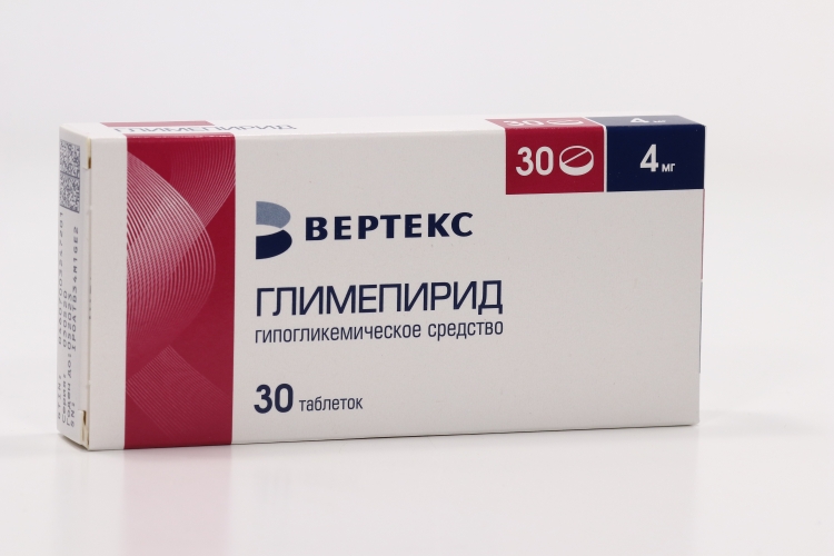 Глимепирид-Вертекс табл 4 мг x30