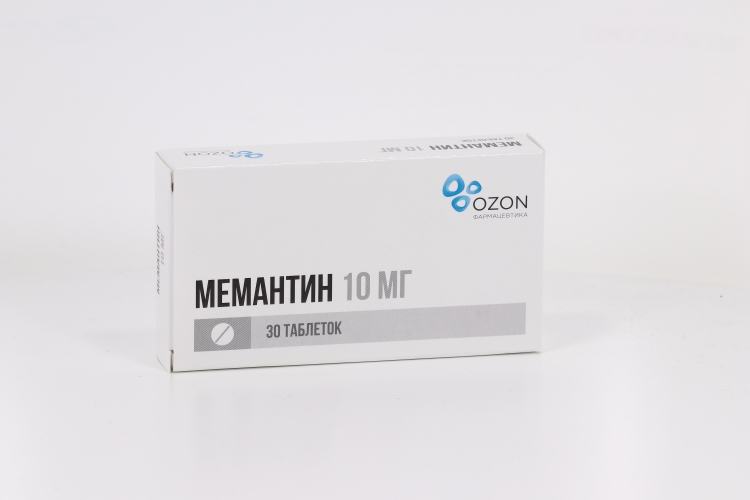 Мемантин табл п о пленочн 10 мг x30