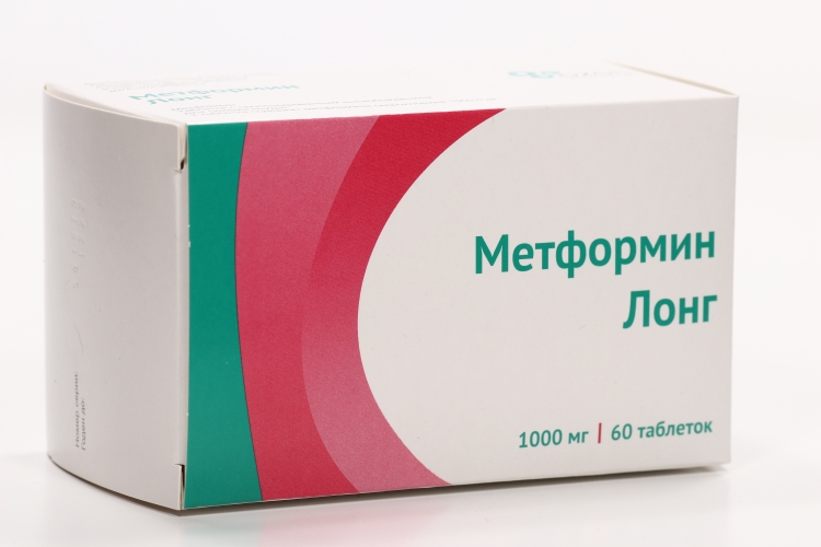 Метформин Лонг табл с пролонг высвобожд 1000 мг x60