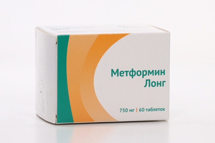 Метформин Лонг табл с пролонг высвобожд 750 мг x60