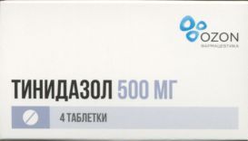 Тинидазол табл п о 500 мг x4