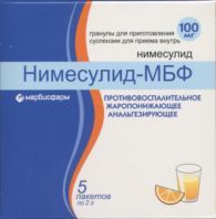 Нимесулид-МБФ гран д/сусп вн прим 100 мг 2 г x5