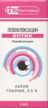 Левофлоксацин-Оптик капли глазн 0.5% 5 мл x1