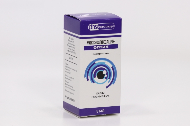 Моксифлоксацин-Оптик капли глазн 0.5% 5 мл x1