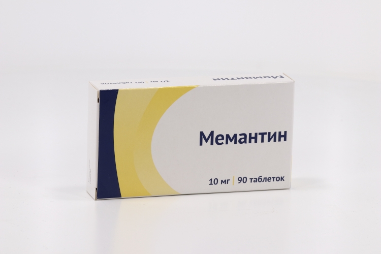 Мемантин табл п о пленочн 10 мг x90