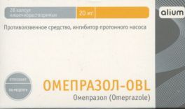 Омепразол-OBL капс кишечнораств 20 мг x28
