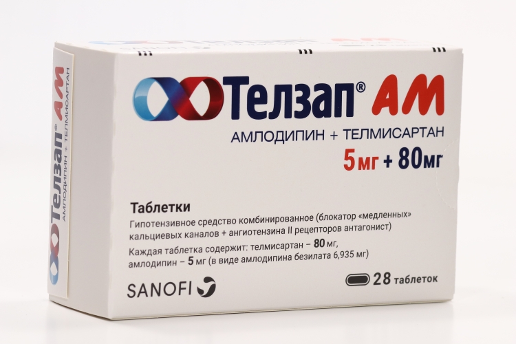 Телзап АМ табл 5 мг+80 мг x28