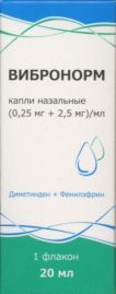 Вибронорм капли наз (0.25+2.5 мг)/мл 20 мл x1