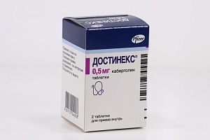 Достинекс табл 0,5 мг кор x2