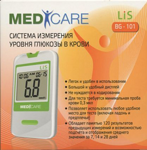Глюкометр Медикеа-ЛиС BG-101 x1