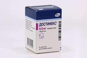 Достинекс табл 0,5 мг кор x8