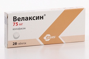 Велаксин табл 75 мг кор x28