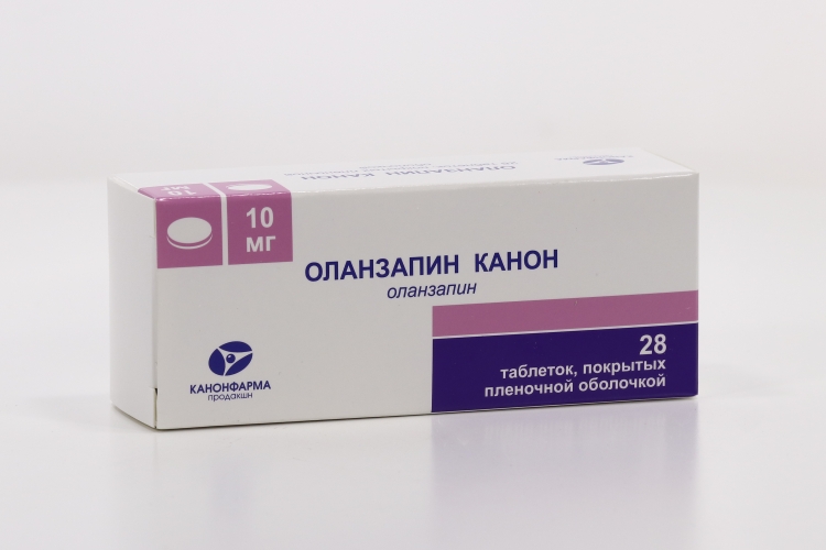 Оланзапин Канон табл п о пленочн 10 мг x28