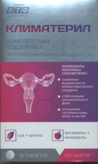 Климатерил д/жен в пер климакса и менопаузы табл 1 600 мг x30