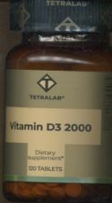 Витамин Д3 2000 МЕ Тетралаб табл x120