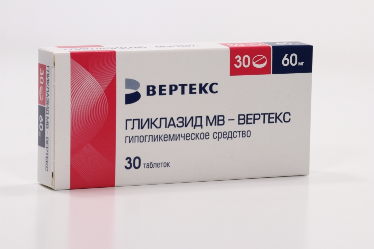 Гликлазид МВ-Вертекс табл с пролонг высвобожд 60 мг x30