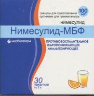Нимесулид-МБФ гран д/сусп вн прим 100 мг 2 г x30
