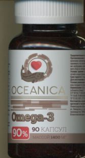 Омега-3 Океаника 90% капс 1 400 мг x90