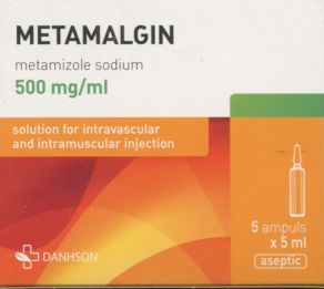 Анальгин Метамалгин р-р д/ин 500 мг/мл 5 мл x5