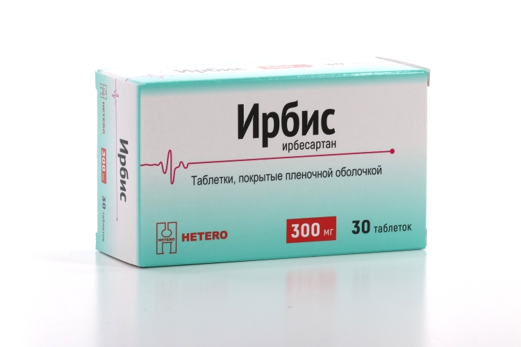 Ирбесартан Ирбис табл п о пленочн 300 мг x30