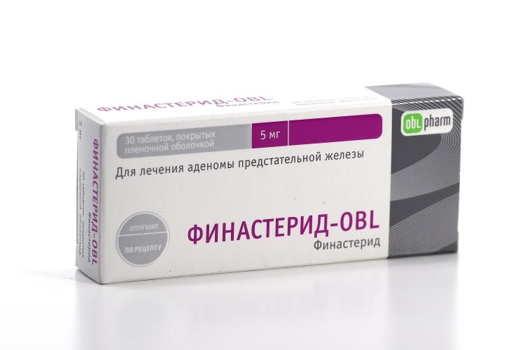 Финастерид-OBL табл п о пленочн 5 мг x30
