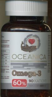 Омега-3 Океаника 60% капс 1 400 мг x90