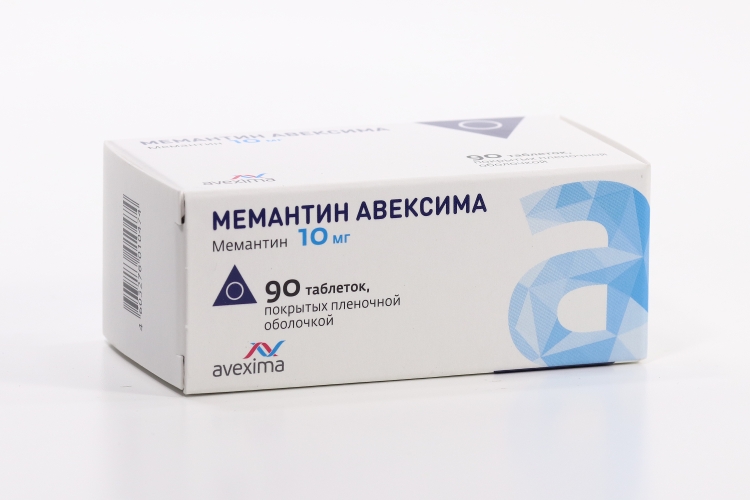 Мемантин Авексима табл п о пленочн 10 мг x90