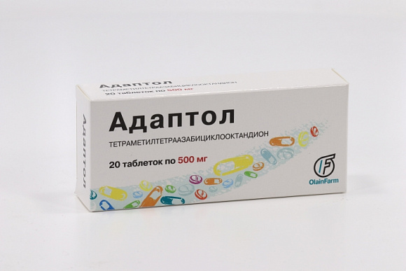 Адаптол табл 500 мг кор x20 - Аптека Классика